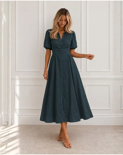 Esther & Co - Neriessa Dress - Shadow Pines