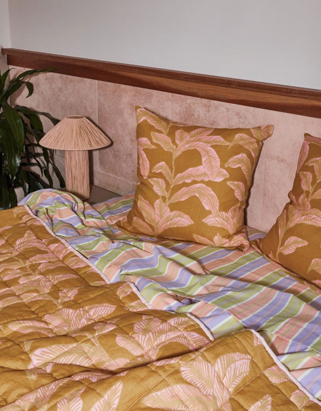 Mosey Me - Meridian Gold Euro Pillowcase Set