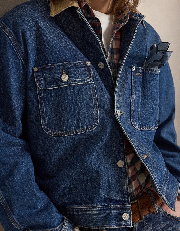 Polo Ralph Lauren - Denim Corduroy-Collar Trucker Jacket