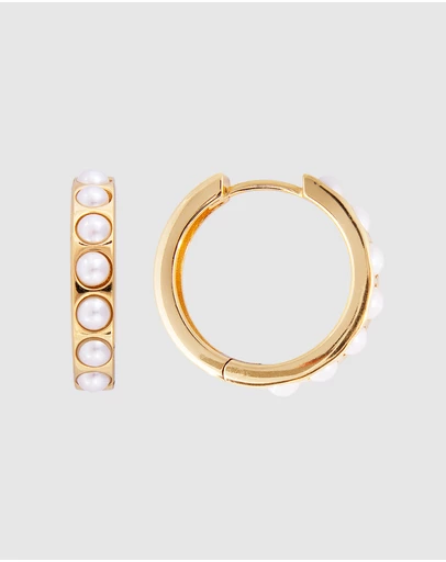 FAIRLEY - Crystal Pearl Maxi Hoops