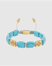 Nialaya Jewellery - The Dorje Flatbead Collection - Turquoise and Gold