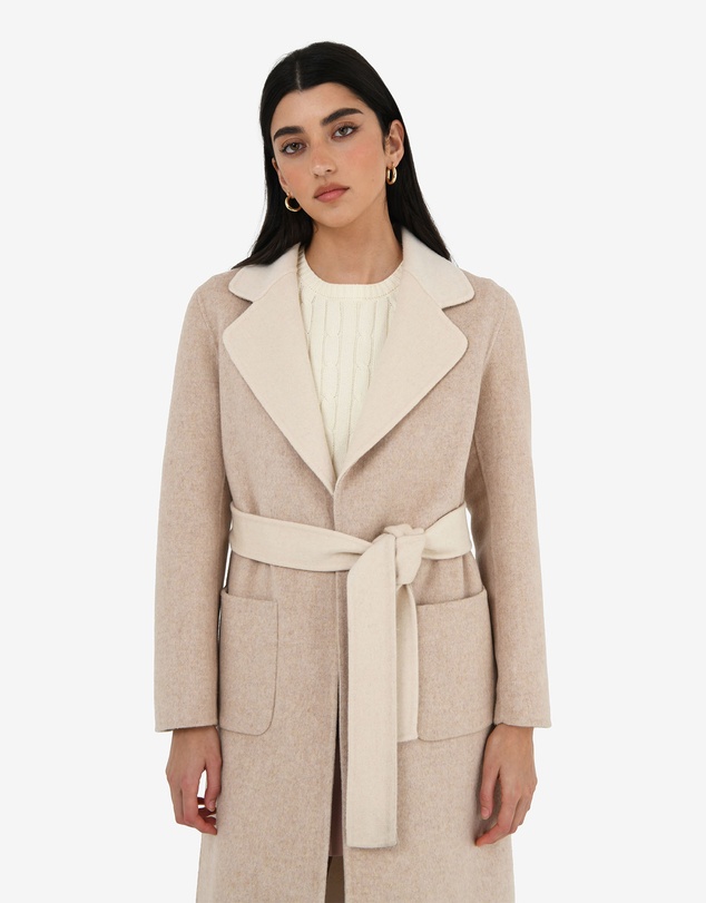 Forcast - Camille Wool Tie Coat