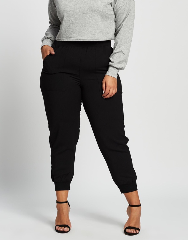 Love Your Wardrobe - Bree Relaxed Rib Cuff Pants