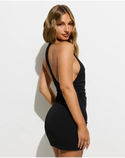 Dazie - Kendra Crepe Racerback Mini Dress