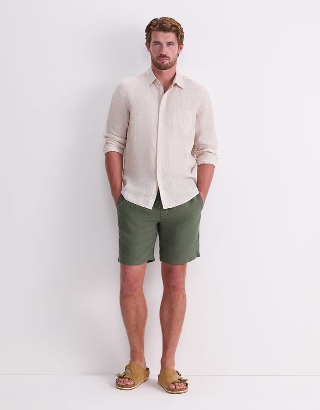 Sportscraft - Caffery Yarn Dyed Linen Short