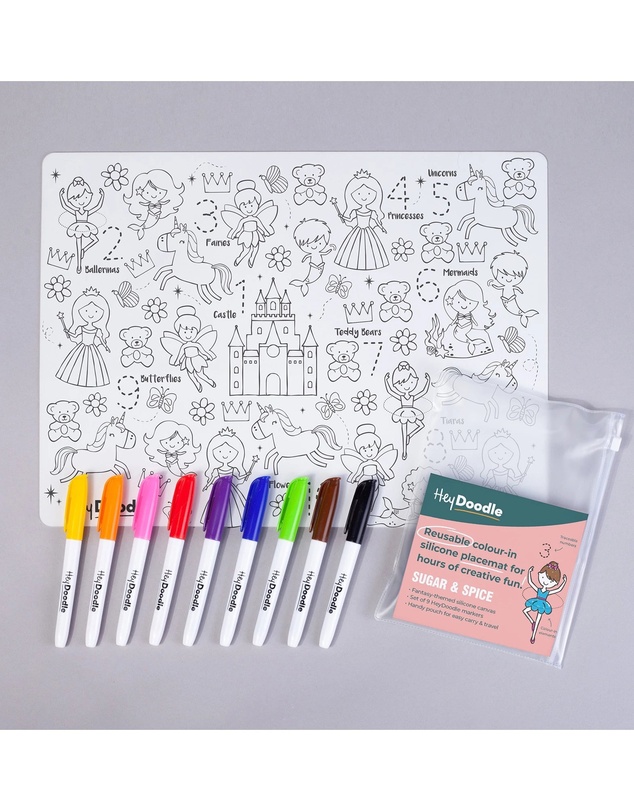 HeyDoodle - Mats 123 Series Princess