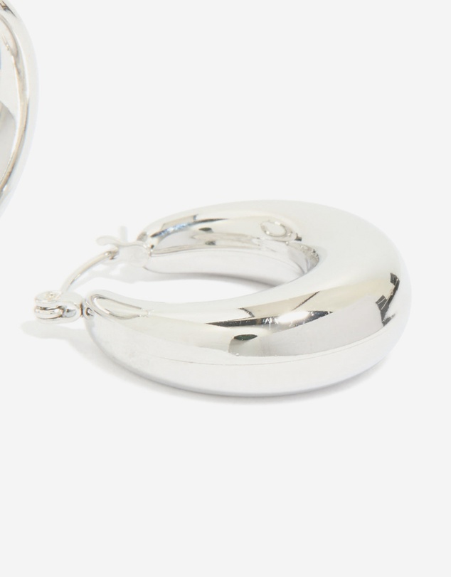 Lovisa - Waterproof Stainless Steel Small Chunky Huggie Earrings