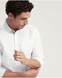 Oxford - Stratton Oxford Weave Cotton Shirt