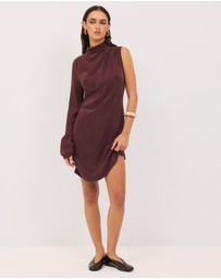 Calli - Sadie Cupro Draped Mini Dress