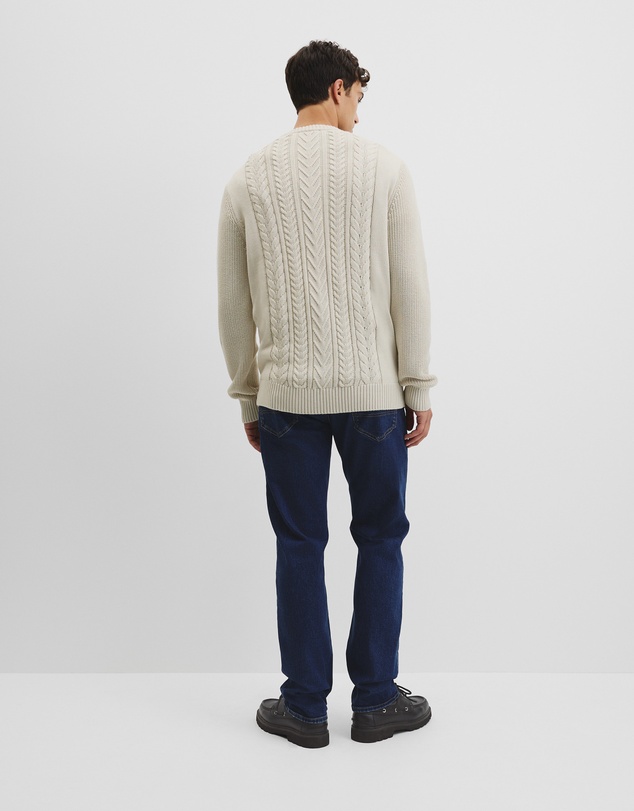 Country Road - Australian Good Earth Cotton Cable Crew Neck Knit
