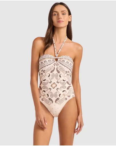 Seafolly - Drift Club Bandana Bandeau One Piece Swimsuit