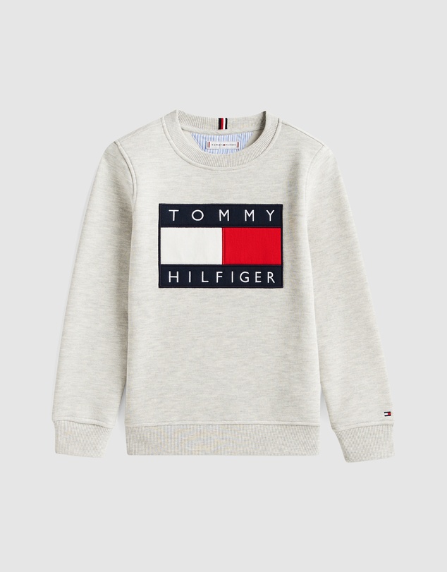 Tommy Hilfiger - Heritage Flag Applique Crew Neck Sweatshirt - Teens