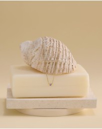 Kirstin Ash - Petite Birthstone Necklace June Moonstone