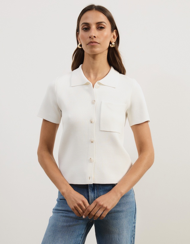 Atmos&Here - Sana Short Sleeve Knit Cardigan