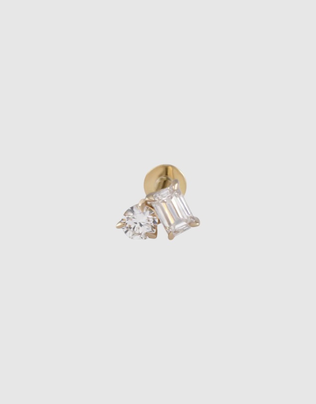 Von Treskow - Tresora Flat Back Lab Diamond Stud