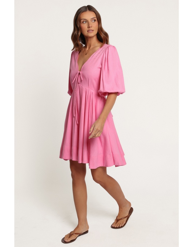 Petal & Pup - Emiko Scallop Mini Dress - Pink