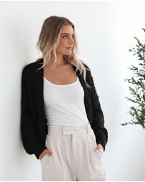 Esther & Co - Dorine Cardigan - Black