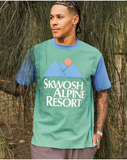 Skwosh - Big Alpine Colour Blocked Tee