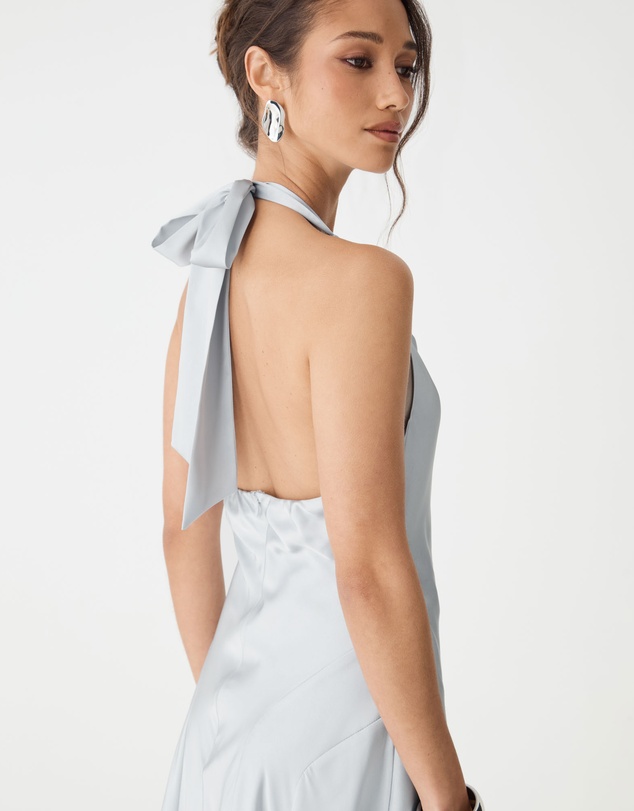 Forcast - Santana Halter Satin Dress