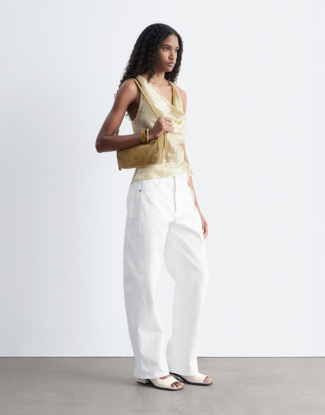 & Other Stories - Cowl-Neck Drawstring Top
