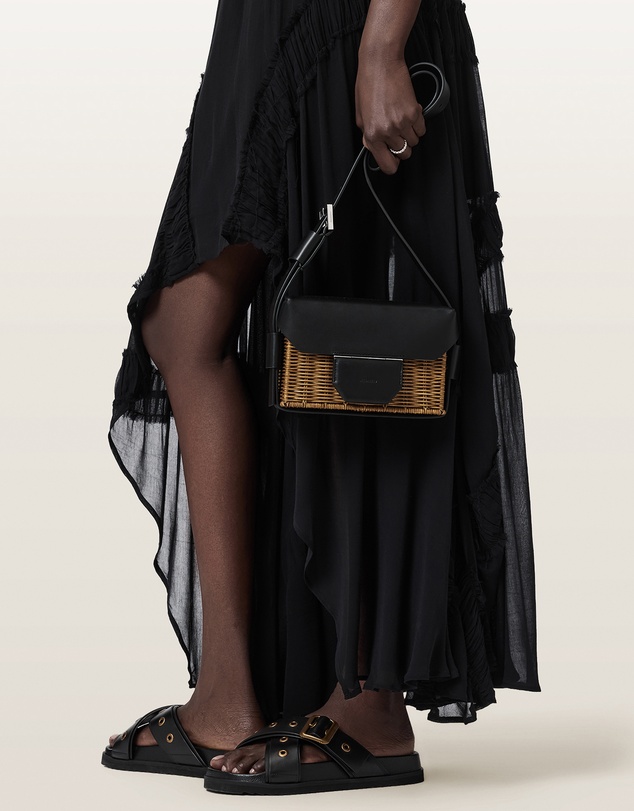 AllSaints - Monique Wicker Crossbody Bag