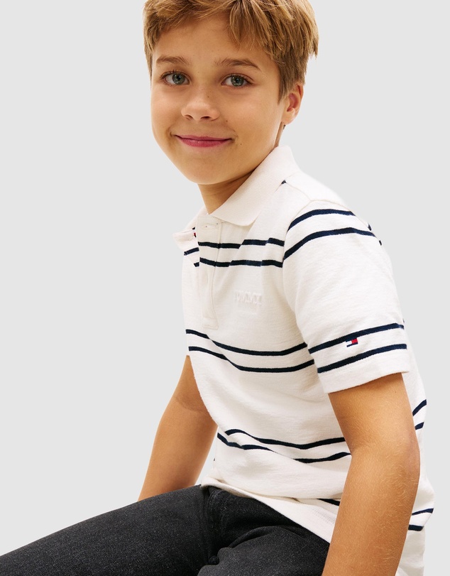 Tommy Hilfiger - Embossed Graphic Polo Shirt - Kids