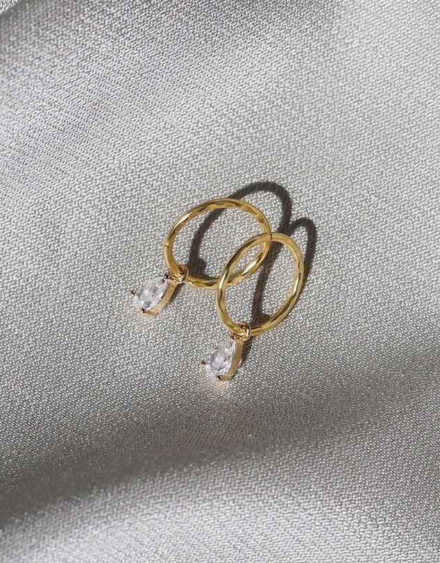 SAINT VALENTINE - Valentine Mini Hoops - Gold