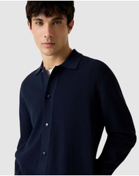 GUESS - Polo Buttoned Tech Cardigan Sweater