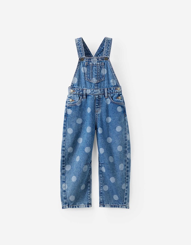 Cotton On Kids - Barrel Leg Denim Overall
