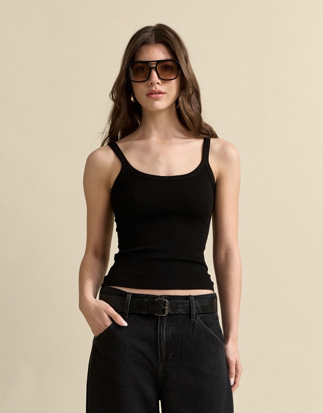 MVN - Ribbed Scoop Neck Tank