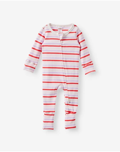 Cotton On Kids - Growie Long Sleeve Zip Romper