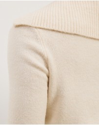 Atmos&Here - Kiera Knit Jumper with Wide Collar