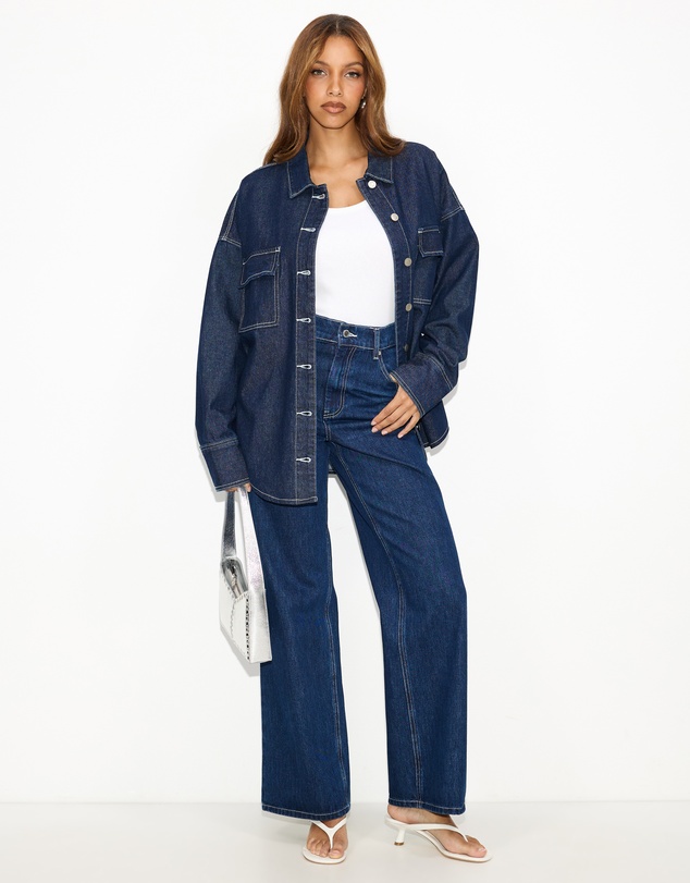 Dazie - Copenhagen Denim Shacket