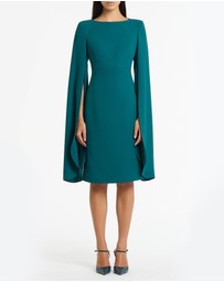 Carla Zampatti - Serpentine Crepe Lovero Midi Dress