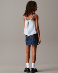 Calvin Klein Jeans - Girls Loose Denim Strap Top