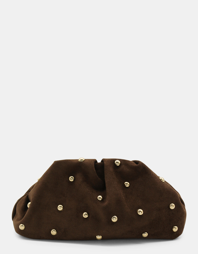 Morgan & Taylor - Beaux Clutch in Chocolate Brown