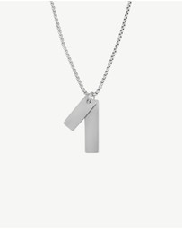 Zahar - Engravable Double Tag Necklace