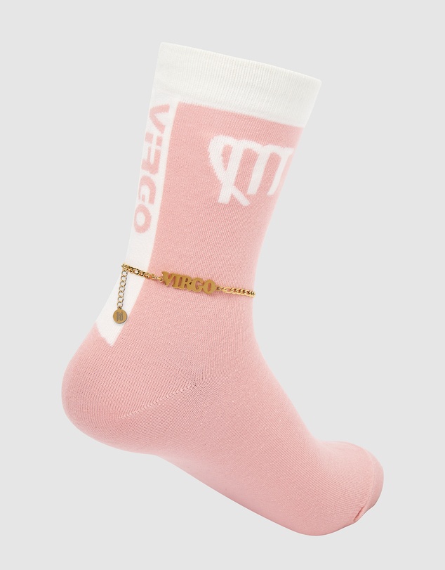 High Heel Jungle - Horoscope Gold Anklet and Sock Set - Virgo