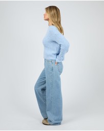 All About Eve - Ivy Knit Jumper Ocean Blue