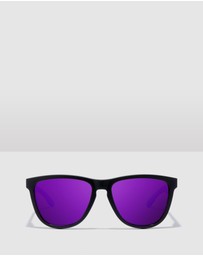Hawkers Co - Polarized Black Purple One Raw Sunglasses for Men and Women UV400