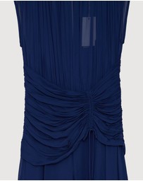 Revibe - Repaired Shona Joy Romy High Neck Maxi Dress - AU 8