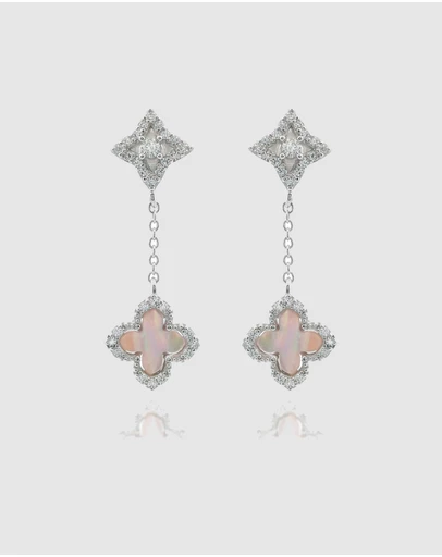 Georgini - Sydney Soirée Fairwater Mother of Pearl Drop Earrings Silver
