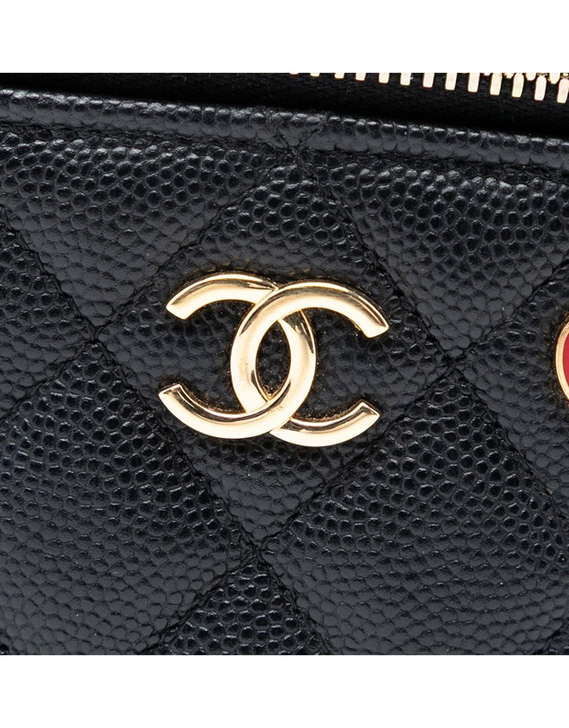 Pre-Loved by Azura Reborn - Pre-Loved Mini Quilted Caviar Coco Casino Vanity Case