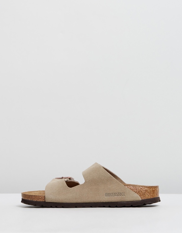 Birkenstock - Womens SFB Arizona Suede Leather Narrow Sandals
