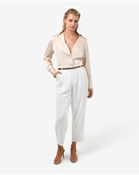 Forcast - Lila V-neck Satin Blouse
