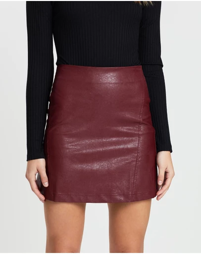Atmos&Here - Elora PU Mini Skirt
