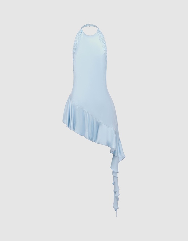 Shona Joy - Allegra Lace Asymmetrical Mini Dress - ICONIC EXCLUSIVE