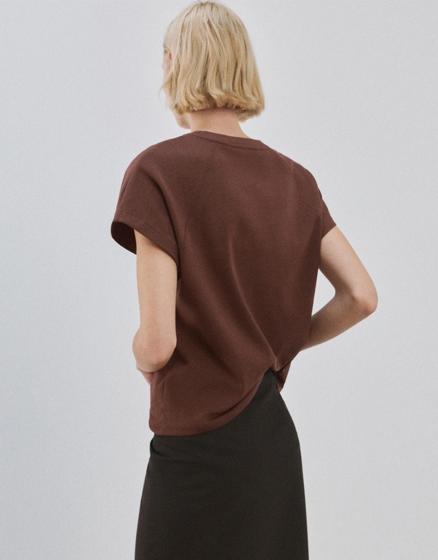 M.N.G - Short-Sleeved Cotton T-Shirt