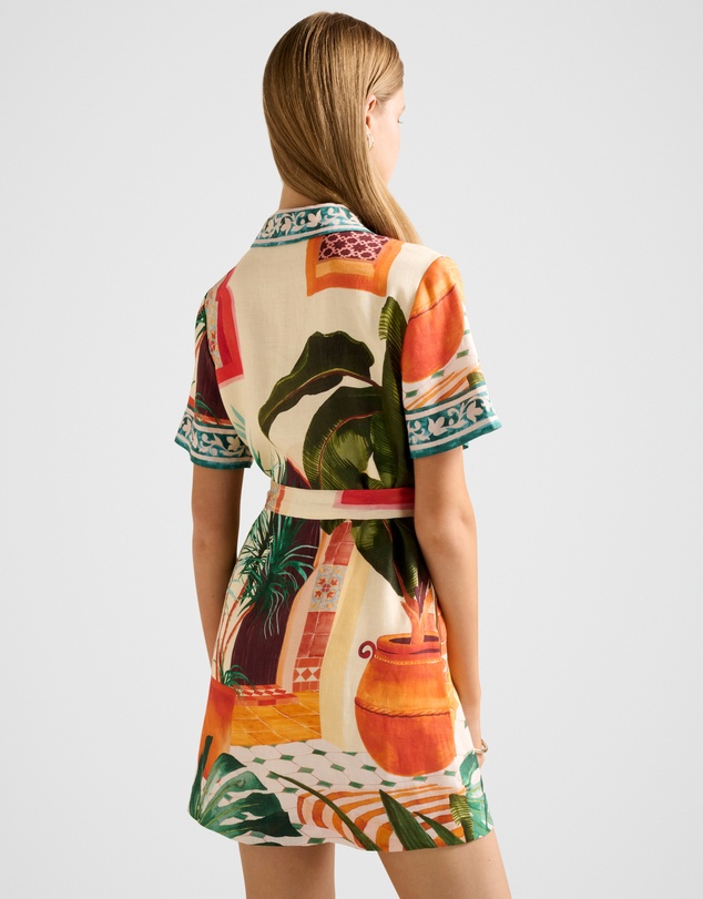 Forever New - Sabine Printed Shirt Mini Dress