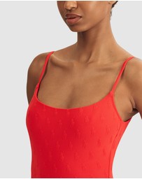 Polo Ralph Lauren - Logo Jacquard Kennedy Low Back Swimsuit